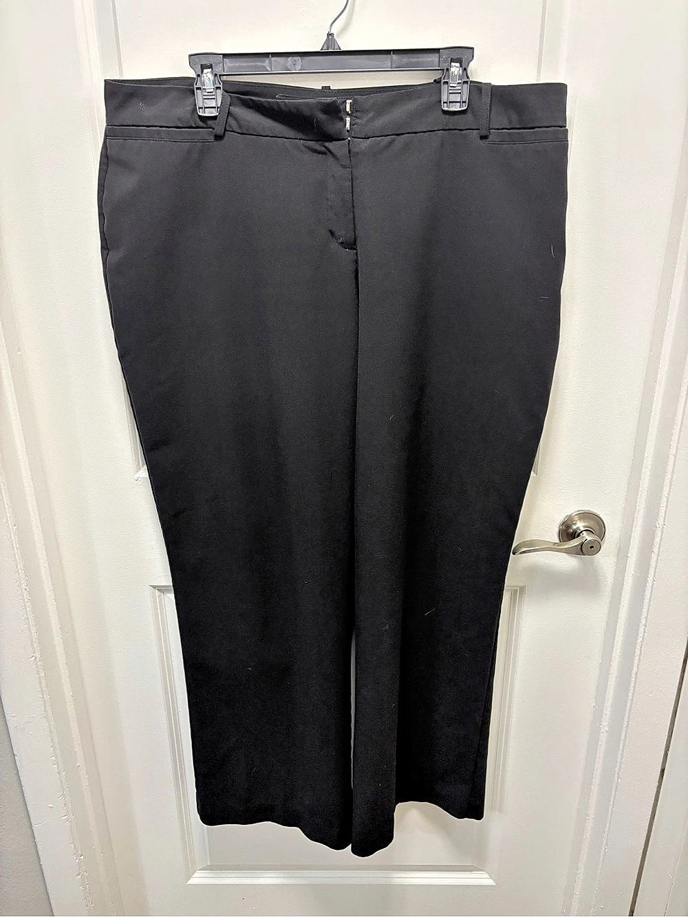 Worthington Curvy Fit Trouser Pants Black 18W